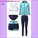 Plus Minus Co Sport Swimwear Women's 5 Pieces+ Men's 3 Pieces Long Sleeves, view 3