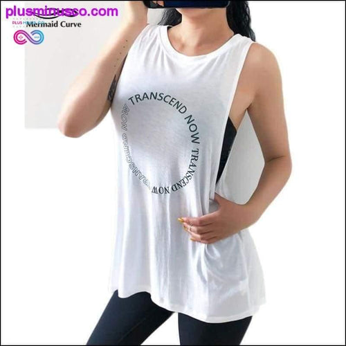 Plus Minus Co Sports vest Women Loose quick-dry Sleeveless Fitness T-shirt