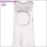Plus Minus Co Sports vest Women Loose quick-dry Sleeveless Fitness T-shirt, view 3