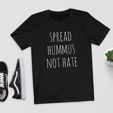 Plus Minus Co Spread Hummus Not Hate T-Shirt Top Tee Shirt Vegan Vegetarian Perfect Gift Funny Vegan Shirt, view 5