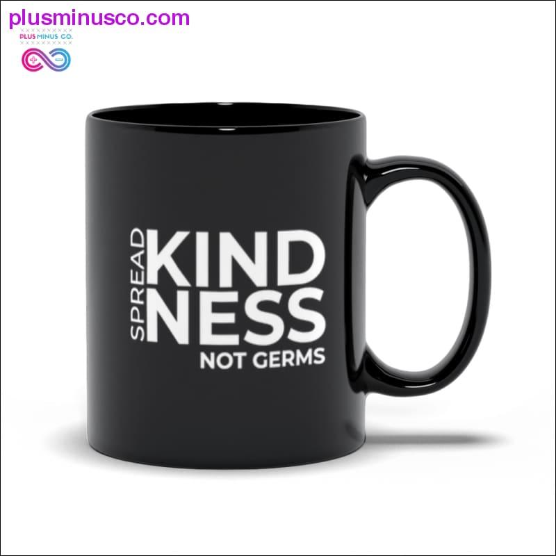 Plus Minus Co Spread Kindness Not Germs Black Mugs