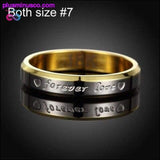 Plus Minus Co Stainless Steel Couple Rings For Women Men's Wedding Ring, view 6