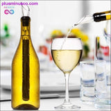 Plus Minus Co Stainless Steel Ice Wine Chiller Stick With Wine Pourer Wine, view 5
