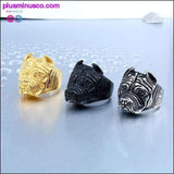 Plus Minus Co Stainless Steel Titanium Animal Pit Bull Dog Ring, view 3