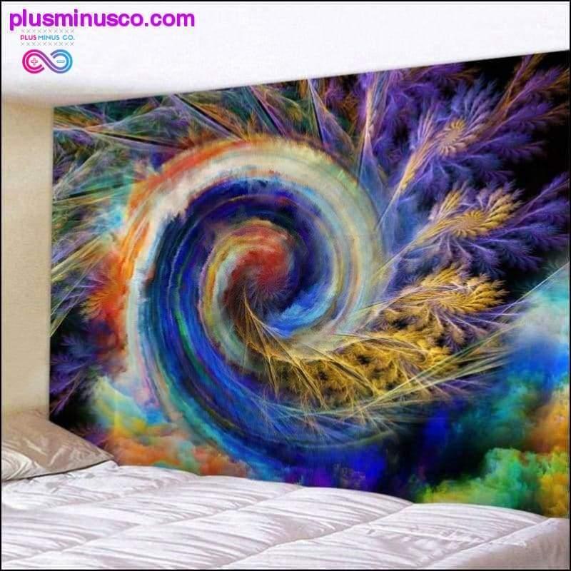 Plus Minus Co Stereo Rotating Space ohemian Hippie Tapestry Mandala Wall
