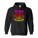 Plus Minus Co Strive for progress not perfection Hoodies (No-Zip/Pullover), Motivational Tshirt, Gym Shirt,Gym Motivation,Motivation Shirt, Motivation, view 2
