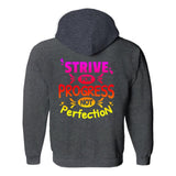 Plus Minus Co Strive for progress not perfection Hoodies (No-Zip/Pullover), Motivational Tshirt, Gym Shirt,Gym Motivation,Motivation Shirt, Motivation, view 5