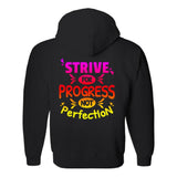 Plus Minus Co Strive for progress not perfection Hoodies (No-Zip/Pullover), Motivational Tshirt, Gym Shirt,Gym Motivation,Motivation Shirt, Motivation, view 6