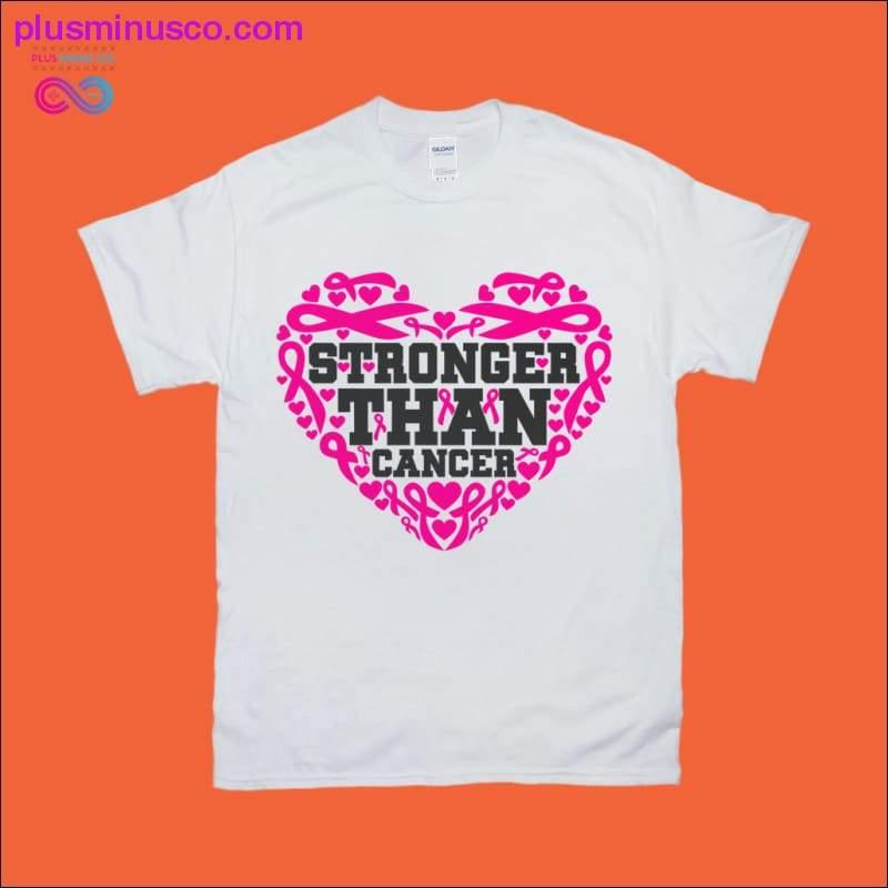 Plus Minus Co Stronger than Cancer T-Shirts
