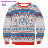 Plus Minus Co Stylish Unisex Santa Xmas Christmas Novelty Ugly RED Retro, view 4