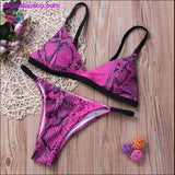 Plus Minus Co Summer Bikini Set Women 2019 Summer Multicolors Push Up, view 3