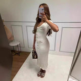 Plus Minus Co Summer European and American sexy slim fit dress short sleeved V-neck slit new fashion dress, view 2