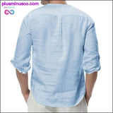 Plus Minus Co Summer Long Sleeve Cotton Linen Long Sleeve Cotton Casual, view 2