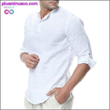 Plus Minus Co Summer Long Sleeve Cotton Linen Long Sleeve Cotton Casual, view 3