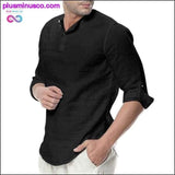 Plus Minus Co Summer Long Sleeve Cotton Linen Long Sleeve Cotton Casual, view 6