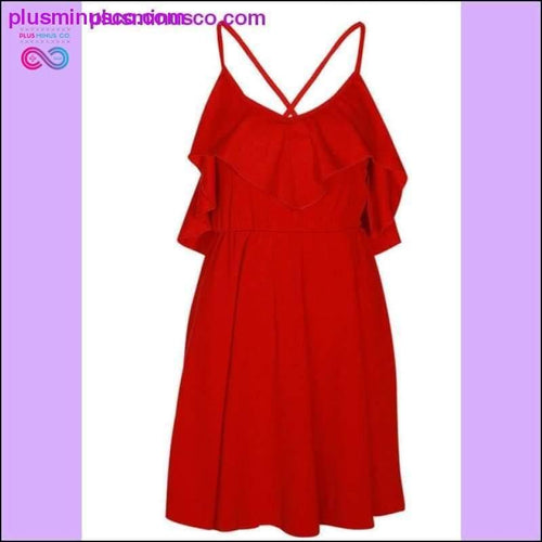 Plus Minus Co Summer Sexy Dress Women's 2019 Backless Cross Drawstring