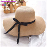Plus Minus Co Summer Straw Hat Women Big Wide Brim Beach Hat Sun Hat, view 2