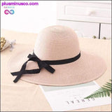 Plus Minus Co Summer Straw Hat Women Big Wide Brim Beach Hat Sun Hat, view 3