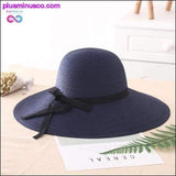 Plus Minus Co Summer Straw Hat Women Big Wide Brim Beach Hat Sun Hat, view 4