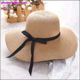 Plus Minus Co Summer Straw Hat Women Big Wide Brim Beach Hat Sun Hat, view 6