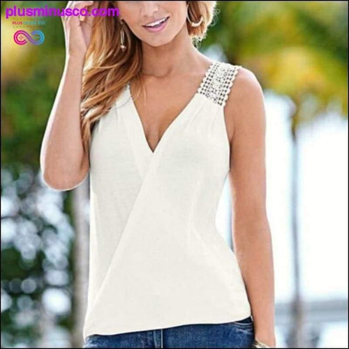 Plus Minus Co Summer Tank Tops Blouse Sleeveless Summer Top Casual Fashion