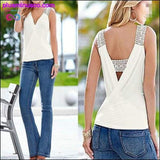 Plus Minus Co Summer Tank Tops Blouse Sleeveless Summer Top Casual Fashion, view 6