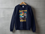 Plus Minus Co Summer Vibes Graphic T-Shirt - Beach Sun Fun Tee - Casual Summer Apparel, view 3