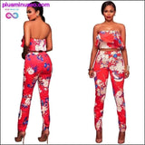 Plus Minus Co Summer Women Clothes Plus size Flower two piece set Print, view 4