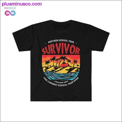 Plus Minus Co Another School Year Survivor Teachers Funny T-shirt (Dark
