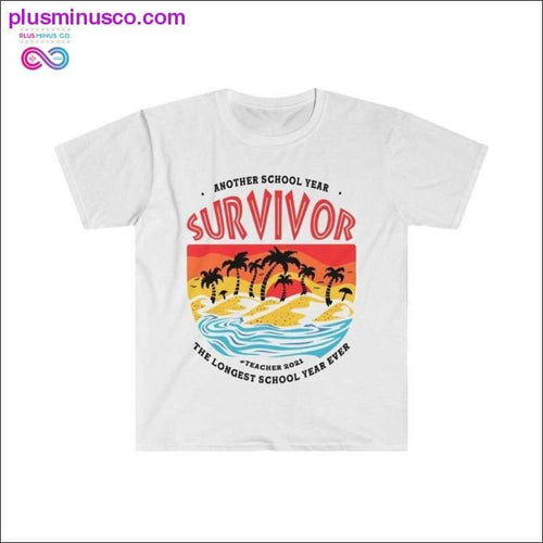 Plus Minus Co Another School Year Survivor Teachers Funny T-shirt (Light