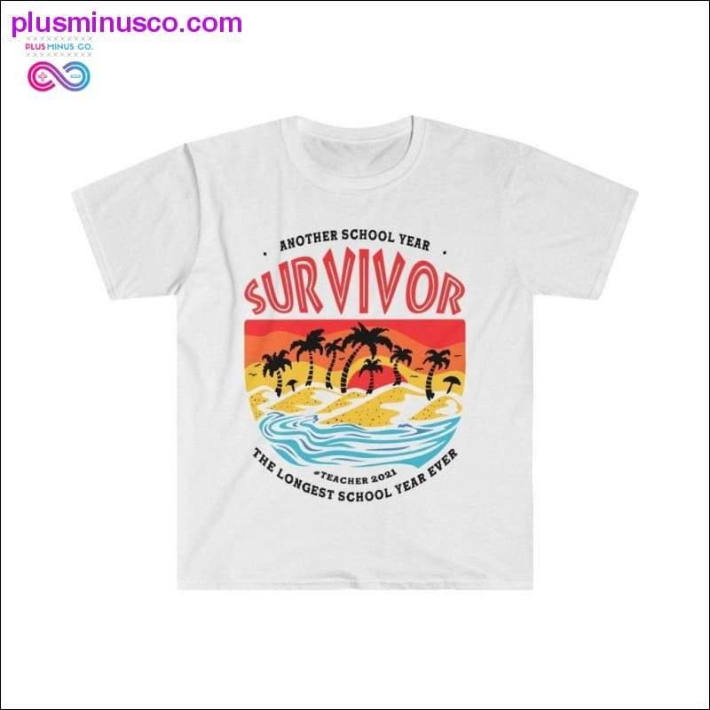 Plus Minus Co Another School Year Survivor Teachers Funny T-shirt (Light