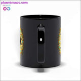 Plus Minus Co Symbol of Yin Yang Mandala Black Mugs, view 3