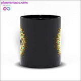 Plus Minus Co Symbol of Yin Yang Mandala Black Mugs, view 4