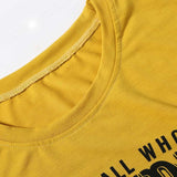 Plus Minus Co T Shirt Women Short Sleeve Letter Character Print Not All Who Wander Are Lost Casual Female T Shirt Fashion Ladies Tops Tee, view 3
