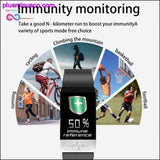 Plus Minus Co T1 Smart Watch Band With Temperature Immune Measure ECG, view 2