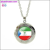 Plus Minus Co National Flag Locket Necklace Greece,France,Finland,, view 6