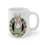 Plus Minus Co Taurus Mugs,Taurus Zodiac Mug, Zodiac Coffee mug, Taurus mug, artistic Taurus mug, Taurus birthday gift, Taurus zodiac mug, view 5