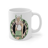 Plus Minus Co Taurus Mugs,Taurus Zodiac Mug, Zodiac Coffee mug, Taurus mug, artistic Taurus mug, Taurus birthday gift, Taurus zodiac mug, view 3
