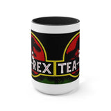 Plus Minus Co Tea Rex Accent Mugs || T Rex Mugs Tea Rex Accent Mugs, Dinosaurs Mug, mr tea rex mug , ms tea rex mug, Dino lover Tea Lover Gift coffee mug, view 4