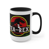Plus Minus Co Tea Rex Accent Mugs || T Rex Mugs Tea Rex Accent Mugs, Dinosaurs Mug, mr tea rex mug , ms tea rex mug, Dino lover Tea Lover Gift coffee mug, view 6