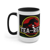 Plus Minus Co Tea Rex Accent Mugs || T Rex Mugs Tea Rex Accent Mugs, Dinosaurs Mug, mr tea rex mug , ms tea rex mug, Dino lover Tea Lover Gift coffee mug, view 5