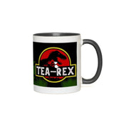 Plus Minus Co Tea Rex Accent Mugs || T Rex Mugs Tea Rex Accent Mugs, Dinosaurs Mug, mr tea rex mug , ms tea rex mug, Tea Lover Gift, view 2