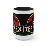 Plus Minus Co Tea Rex Accent Mugs || T Rex Mugs Tea Rex Accent Mugs, Dinosaurs Mug, mr tea rex mug , ms tea rex mug, Tea Lover Gift, view 2