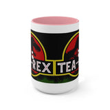 Plus Minus Co Tea Rex Accent Mugs || T Rex Mugs Tea Rex Accent Mugs, Dinosaurs Mug, mr tea rex mug , ms tea rex mug, Tea Lover Gift, view 5