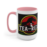 Plus Minus Co Tea Rex Accent Mugs || T Rex Mugs Tea Rex Accent Mugs, Dinosaurs Mug, mr tea rex mug , ms tea rex mug, Tea Lover Gift, view 6