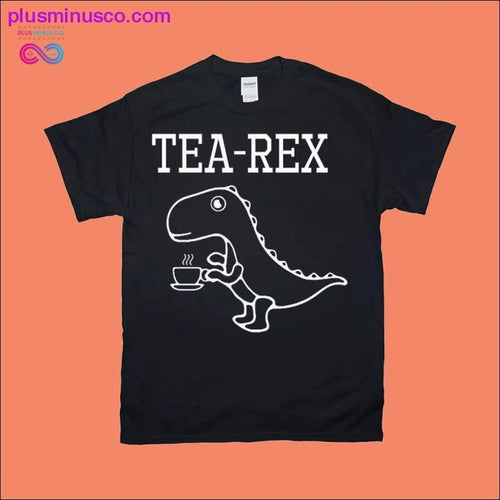 Plus Minus Co Tea-Rex | Black T-Shirts