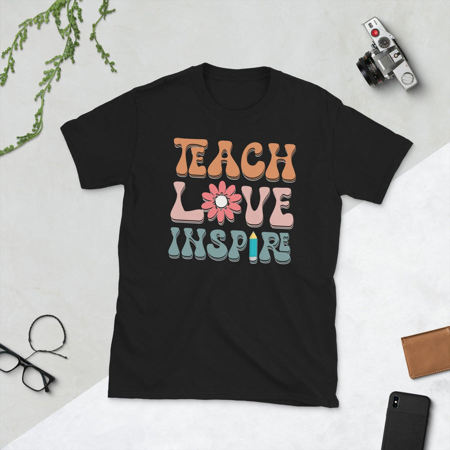 Plus Minus Co Teach love inspire its a beautiful day for learning Unisex Tee
