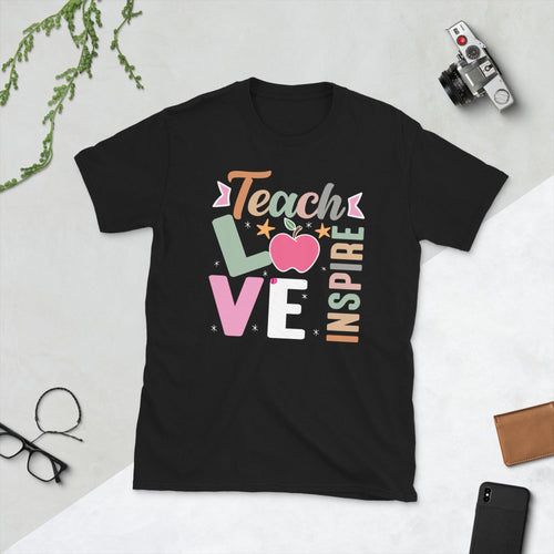 Plus Minus Co Teach love insprie its a beautiful day for learning Unisex Tee