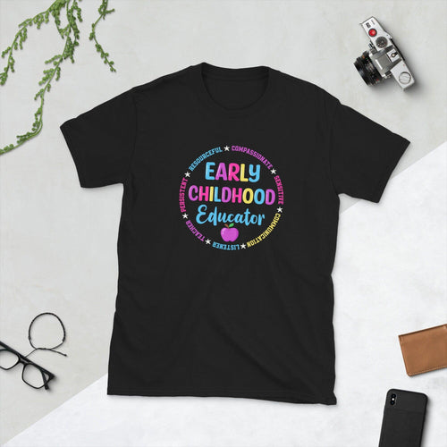 Plus Minus Co Teacher Early Childhood Educator Preschool T-Shirt, Kindergarten Pre-School Nursery Teacher Shirt