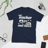 Plus Minus Co Teacher is For ABCs and Tacos Unisex Tshirt, view 2
